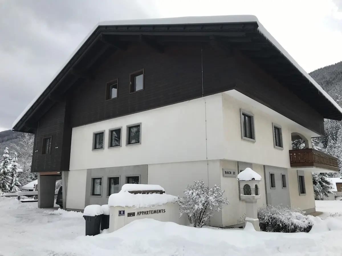 Ansicht von Norden im Winter